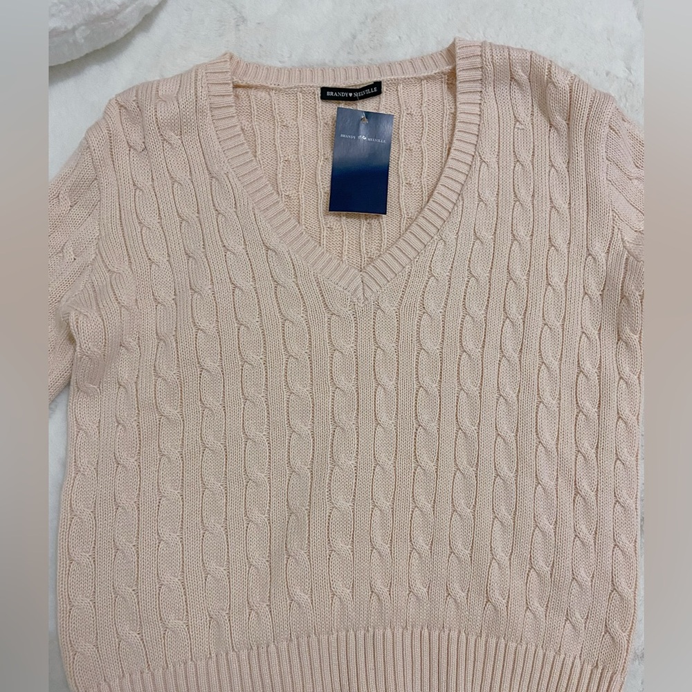 Brandy Melville Pink Leigh Sweater